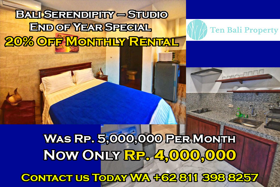 Bali Serendipity – Studio Apt. End of Year Special