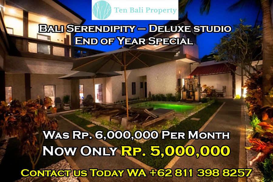 Bali Serendipity – Deluxe studio End of Year Special