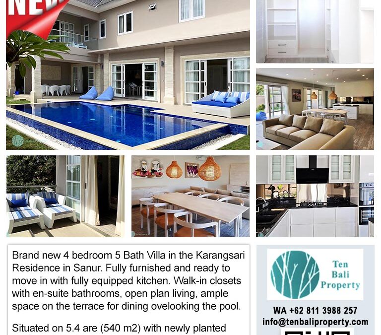 Karangsari Residence Villa Sanur $625k USD Leasehold